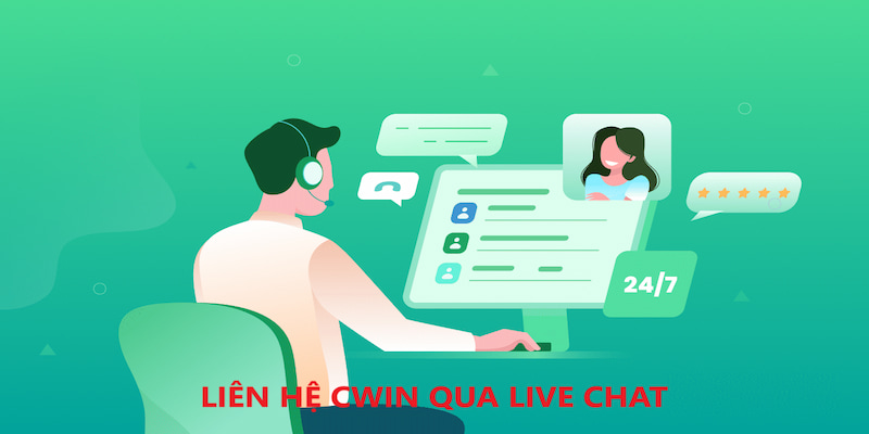 Sử dụng Live chat để kết nối CSKH CWIN